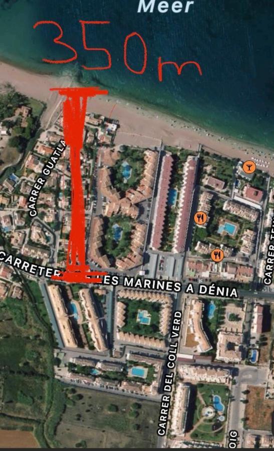 Elia-Apartment nur 3 Minuten zum Strand Dénia Exterior foto